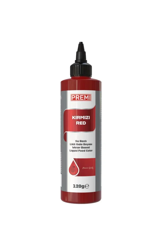 Premi Su Bazlı Likit Gıda Boyası Kırmızı 120 ml