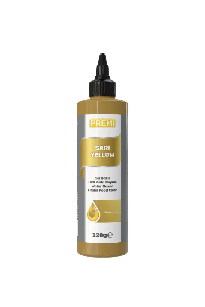Premi Su Bazlı Likit Gıda Boyası Sarı 120 ml
