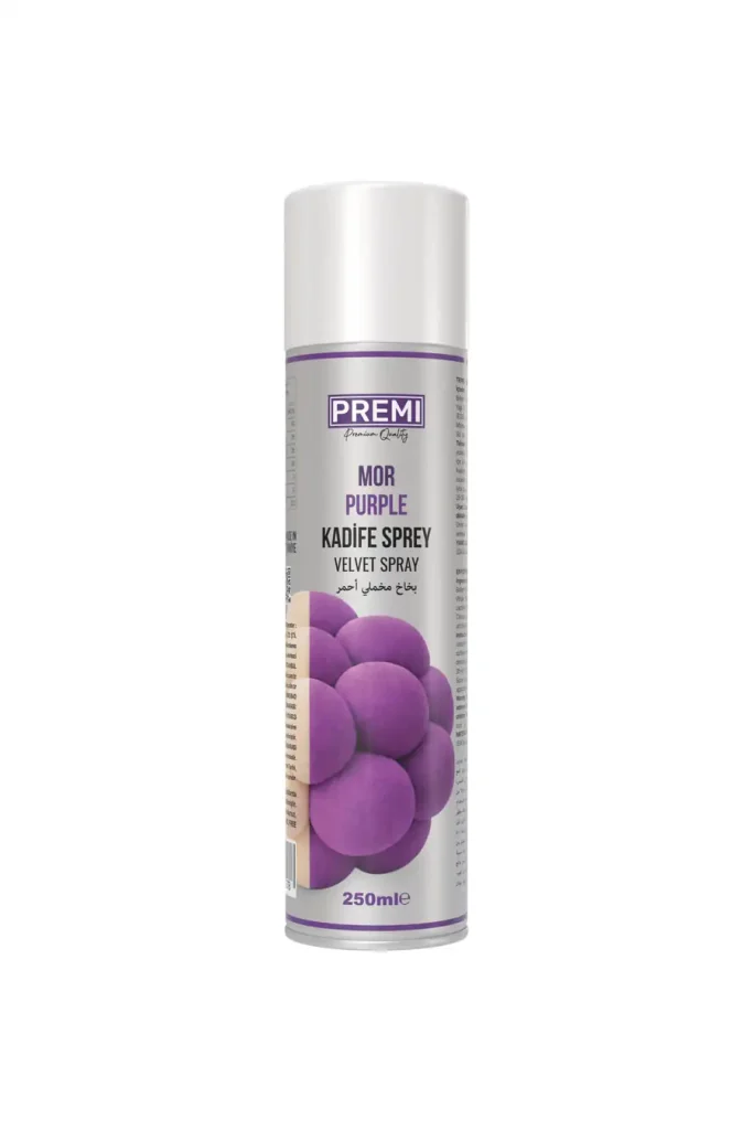 Premi Kadife Sprey Gıda Boyası Mor 250 ml