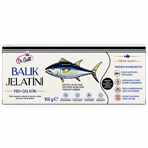 Dr. Gusto Balık Yaprak Jelatin 100 gr