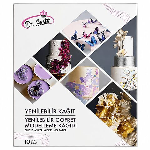 Dr. Gusto Çiçek Modelleme Kağıdı Beyaz 10 Lu