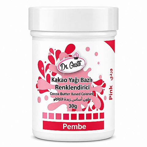 Dr. Gusto Çikolata Boyası 30 gr Pembe