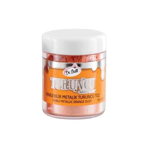 Dr. Gusto Yenilebilir Metalik Toz 10 gr Turuncu