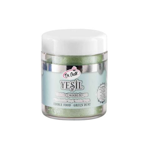 Dr. Gusto Yenilebilir Metalik Toz 10 gr Yeşil
