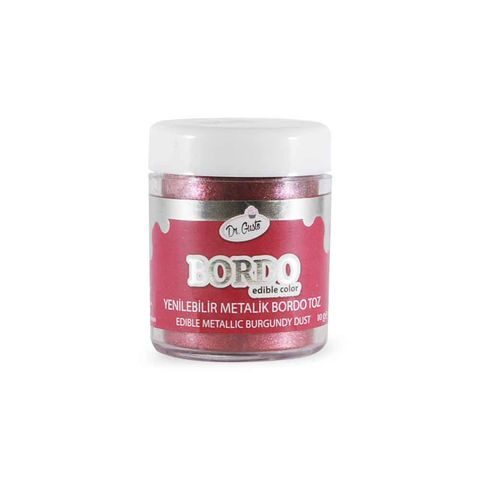 Dr. Gusto Yenilebilir Metalik Toz Bordo 10 gr 1184